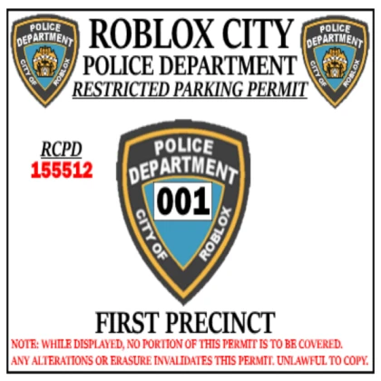 RCPD Parking Permit