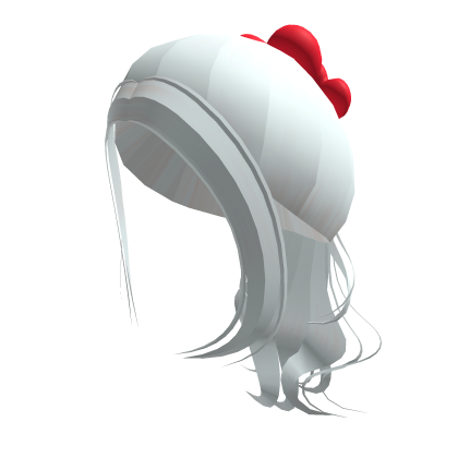 White Valentines Ponytail Hair thumbnail