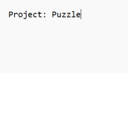 [ Project: Puzzle Update - 0.9 ]