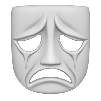 Sorrowful Theatrical Tragedy Mask