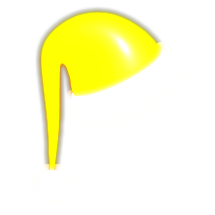 🎅 [EMISSIVE] Yellow Santa Hat