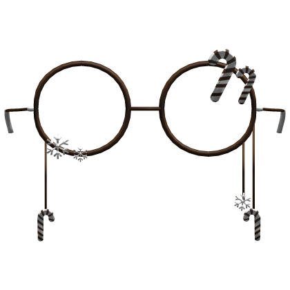 brown christmas glasses