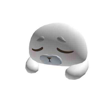 kawaii sleepy seal on your head Roblox item