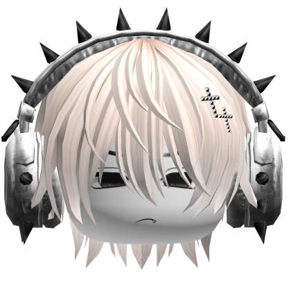 Boy Hair W/ Punk Headphones Beige V2