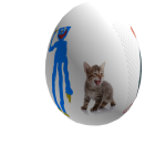 SCARY BLUE CAT RAT HEAD MURPHY TOILET HOLE