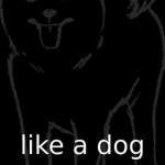 -like a dog-