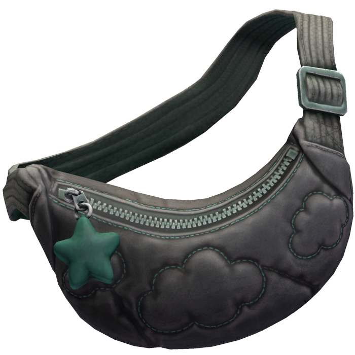 Charcoal Teal Star Sling Bag