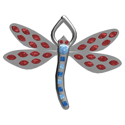 🗝️ Coraline's Silver Dragonfly Hair Clip