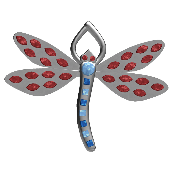 🗝️ Coraline's Silver Dragonfly Hair Clip