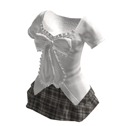 🍀Bow Mini Dress (Brown)