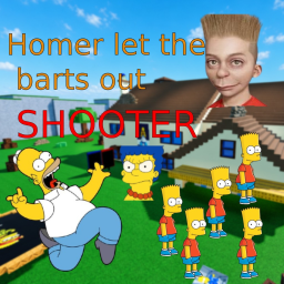 Homer let the barts out shooter