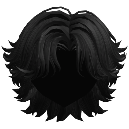 Black Messy Handsome Wolfcut