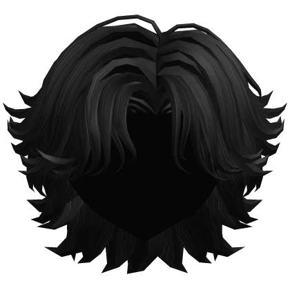 Roblox hair preview for Black Messy Handsome Wolfcut