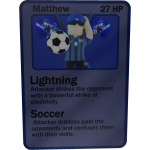 Matthew trading card