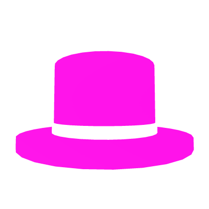 Pink Neon Cartoony Top Hat Roblox item