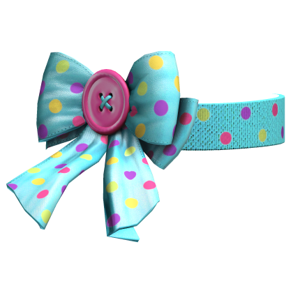 Blue Multicolor Confetti Button Choker Roblox item