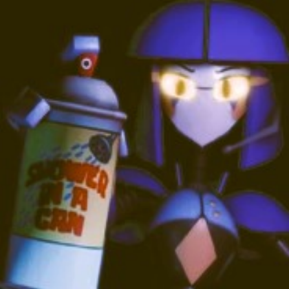 admin bot tprr spraying you with shower can Roblox decal