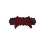 Black Chocker With Red Bow