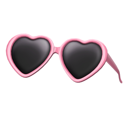 Pink Raised Cute Heart Shades