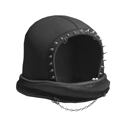 Grey Spiked Grunge Cowl Roblox item