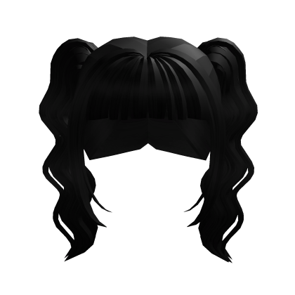 Black Flowy Pigtails thumbnail
