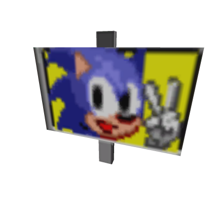 free sonic sign thing model!