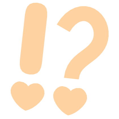 ♡ Cute Glowing Surprised Anime Sticker Orange