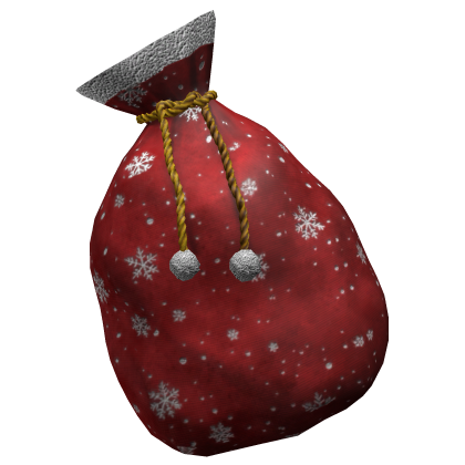 Christmas Santa's Bag Red and Gold