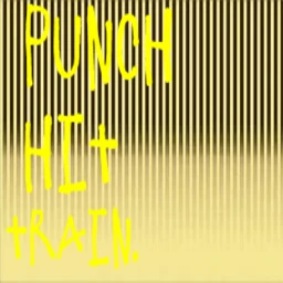 punch hit train. icon