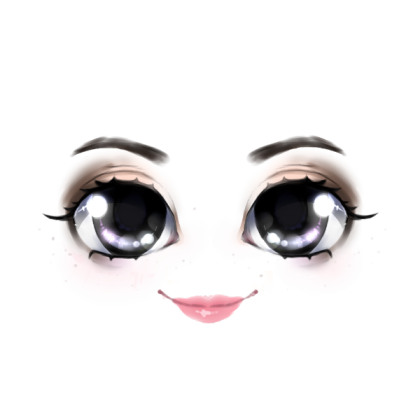 Twinkling Black Eyes by Crystalclay Roblox decal