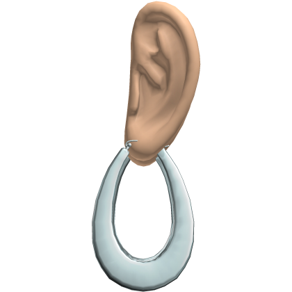 Blue 2000s Teardrop Earrings Ears