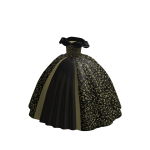 Black & Gold Ball Dress