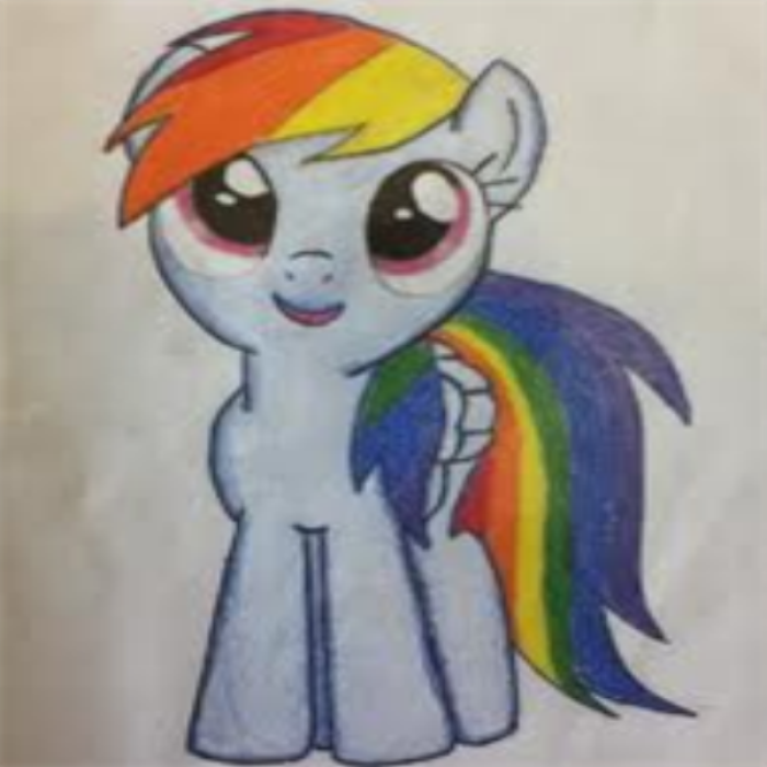 Drawing Of Rainbow Dash  Roblox decal