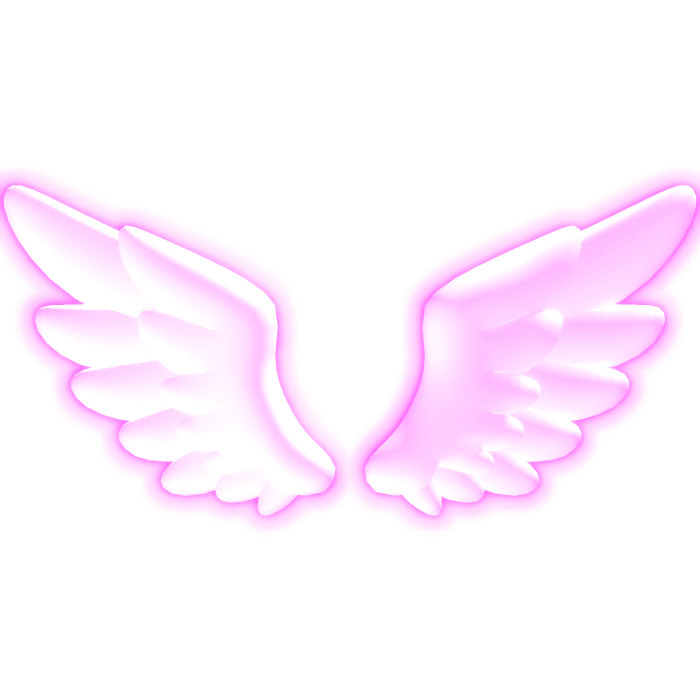 [EMISSIVE] Glowing Pink Angel Wings