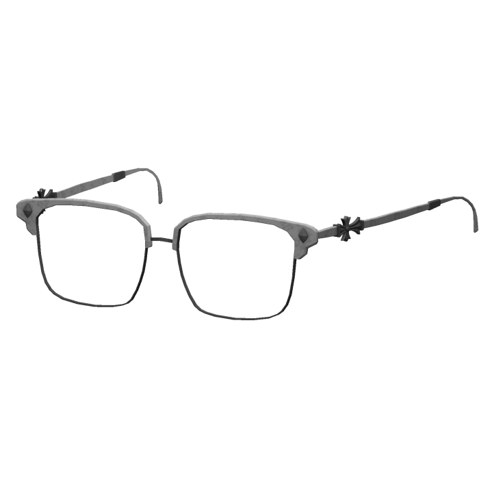 White Y2K Glasses