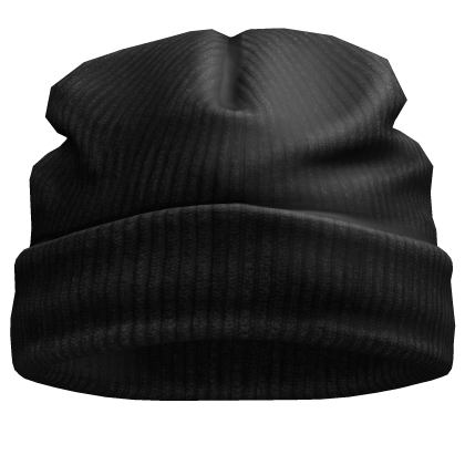 Distressed Black Beanie  Roblox item