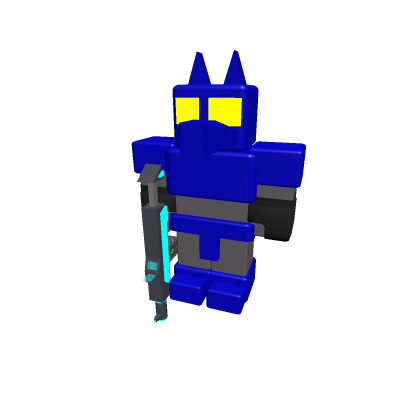 Armored plated Cyber-Wolfman with laser gun