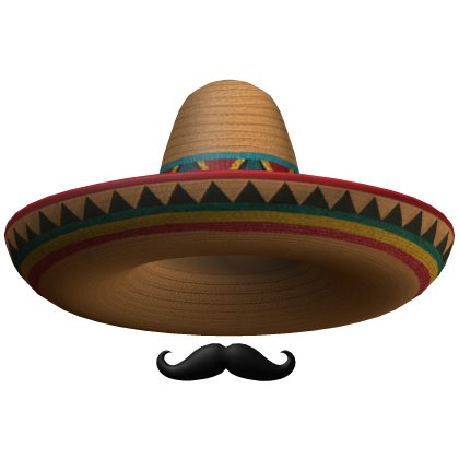 Mexican Hat With Mustache  Roblox item