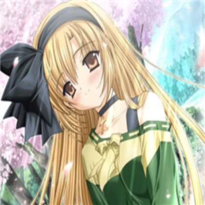 Blonde anime girl Roblox decal