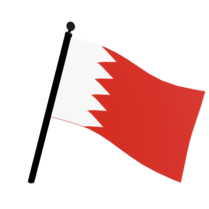 The Flag he Country Bahrain