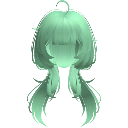 green cute jellyfish cut low pigatails