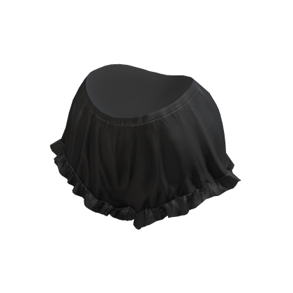 BB Black Ruffled Shorts Coquette Girl v1 thumbnail