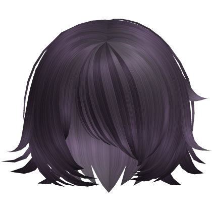 Purple Spiky Anime Style Shy Short Bob Hair