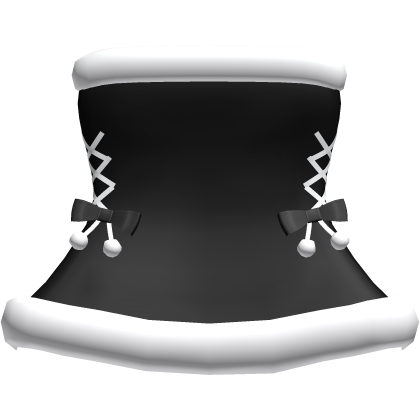 Cute Black Fuzzy Winter Dress Roblox item
