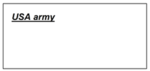 Trained USA army