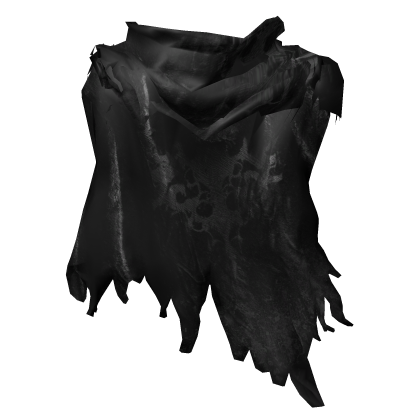 Pure Black Torn Cape Roblox item