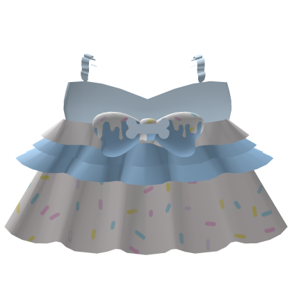 ˚. ♡ cutesy frosted blue dress with sprinkles Roblox item