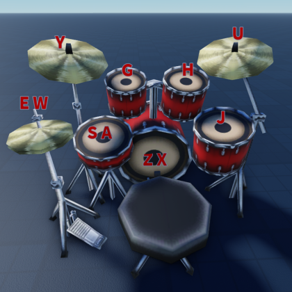 Playable Drum Kit [Mobile Compatible] preview 1