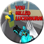 YOU KILLED LUCKYAURA! Roblox badge thumbnail
