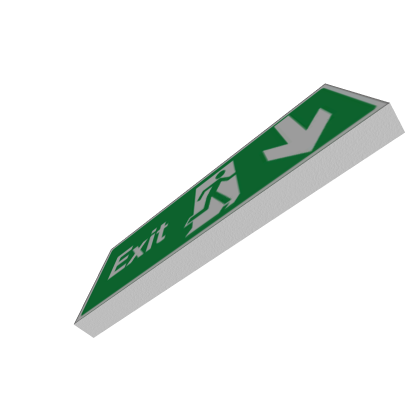 Running Man Exit Sign